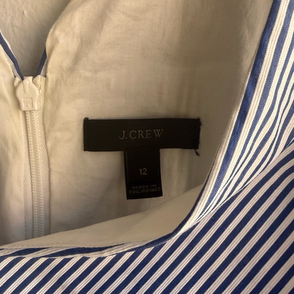 J. Crew Navy and White Striped Dress - Picture 2 of 4